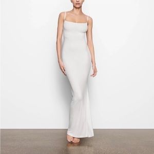 Soft Lounge Long Slip Dress - Marble